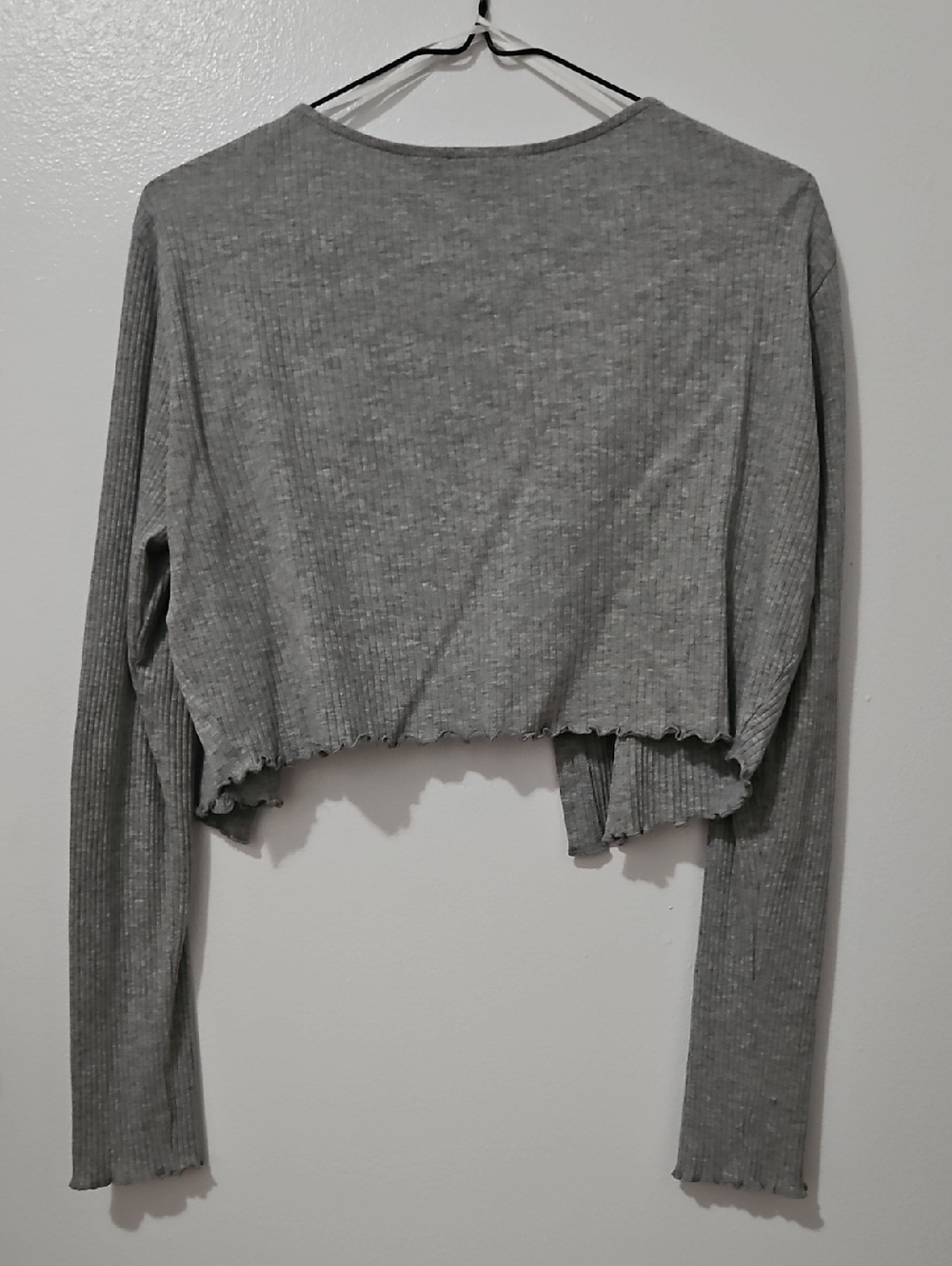 Noisy May Ribbed Cropped Cardigan - Picture 2 of 5